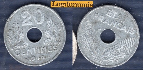 Centimes type 1944 tb - 20,