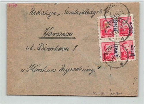 122054 polonia gubin 1951 - polonia,