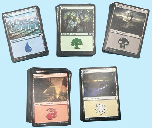 100 basic lands - basic, of