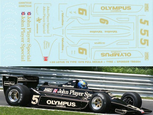 Decals per lotus type 79 - 1/20,