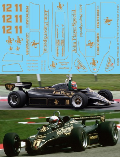 Decals per lotus - 1/20,