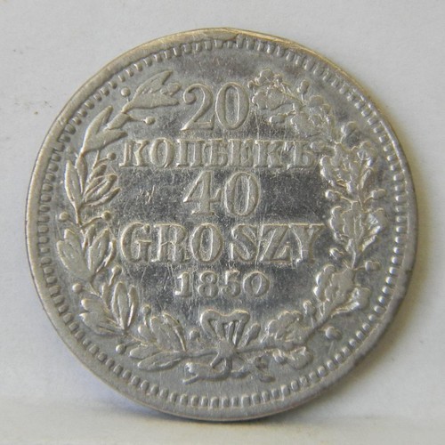 Polonia sotto russia - polonia, 1850mw